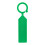 Roze plastic bagagelabelhouder, duurzaam reisaccessoire. 1