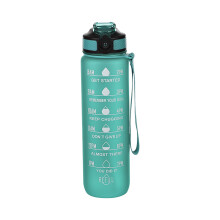 Garrafa de água motivacional AuroraX de 946 ml com canudo