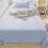 Flannel Sheet Set Queen Size Sky Blue 9163 in 1