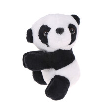 Schattige knuffelende panda clip, knuffeldier, vingerclip