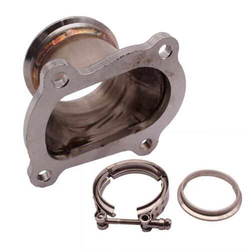 Voor  3 Inch V-Type Downpipe Turbocompressor Flens Adapterset, Auto-Onderdelen 2