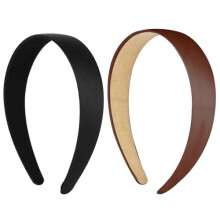 Satin-Haarbänder für Damen, 2,5 cm (1 Zoll), 2 Stück