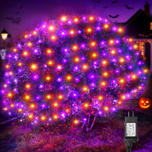 Halloween LED-nettlys 2,4 m x 1,5 m 200 LED-lys