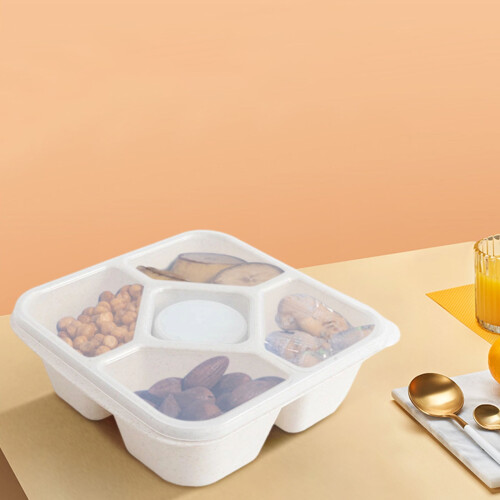 WZXPWT bento box contenitore per il pranzo riutilizzabile a 4 scomparti 2
