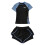 Γυναικείο μαγιό rash guard με κοντό μανίκι για κολύμβηση με αναπνευστήρα 1