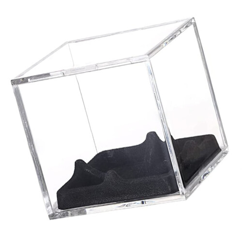 Vitrine de présentation en acrylique pour ballon de basket avec support
