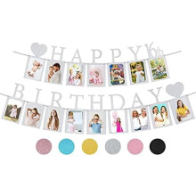 Ασημένιο Προσυναρμολογημένο Banner Sweet16Photo16Frames