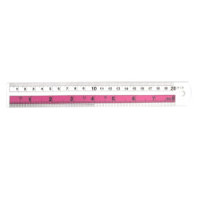 Regla metálica recta de precisión métrica de 30 cm