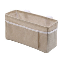 Organisateur de chevet kaki, sac de rangement suspendu, 1 pièce
