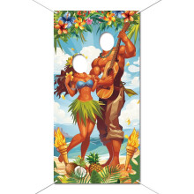 Hawaiisk fotoboksbannerstoff 70,9 x 35,4 tommer