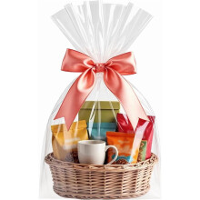 Sachets en cellophane transparents pour emballage de paniers cadeaux 16 x 24 pouces, 20 pièces