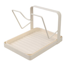 Soporte para tapas de ollas con rotación de 360 y almacenamiento de doble capa.