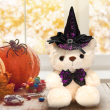 Halloween teddybeer pluche decoratie fluweel 1 stuk