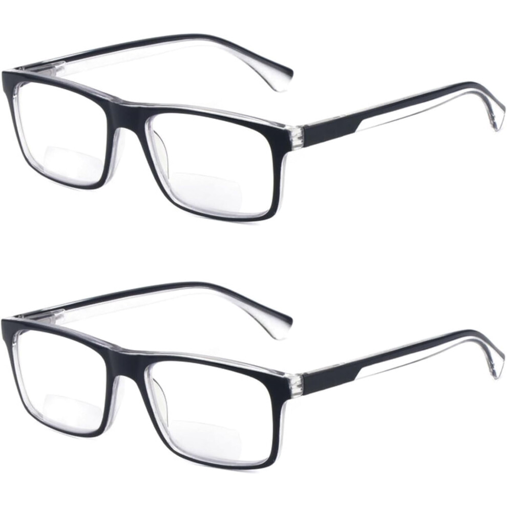 Progressive Multifocal Reading Glasses TR90 Frame +2.5