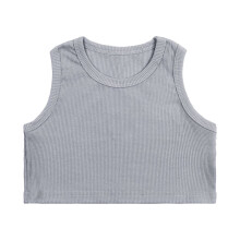 Camiseta de tirantes estilo deportivo para niñas, sin mangas, para baile, de 3 a 4 años.