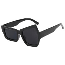 Γυαλιά ηλίου UV Retro Asymmetric Unisex Μαύρο 1 ζευγάρι
