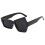Γυαλιά ηλίου UV Retro Asymmetric Unisex Μαύρο 1 ζευγάρι 1