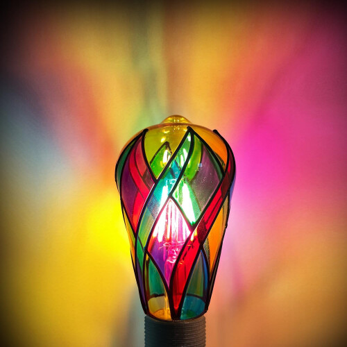 LED stained glass light bulb 2 pcs 1