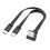 Καλώδιο διαχωρισμού USB σε Type-C γρήγορη φόρτιση 66W 480Mbps 1