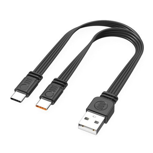 Câble répartiteur USB vers Type-C, charge rapide 66 W, 480 Mbit/s