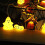 Orange Waterproof Pumpkin String Lights Battery Operated 7