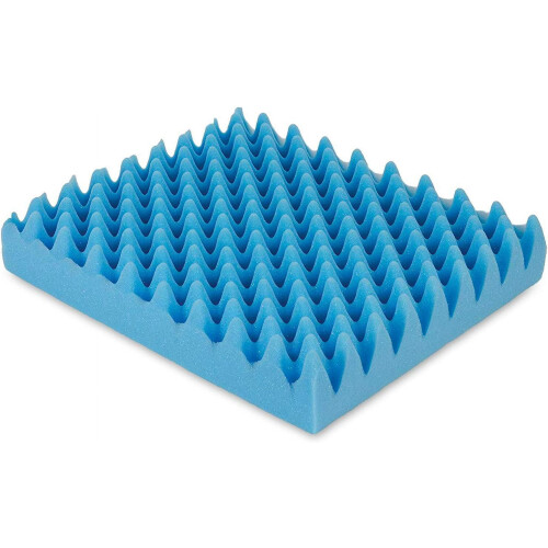 Cuscino per sedia in schiuma a nido d'ape, blu, 5 cm