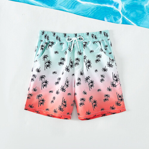 Boys' swim trunks summer print 1 piece 1