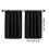 Short Black Thermal Insulated Curtains 4