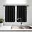 Blackout Thermal Curtains Black 2 pcs 36x30 in 7