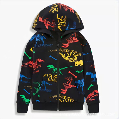 Barn Dinosaurie Hoodie Sweatshirt Tröja 1