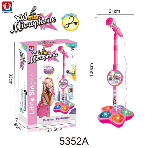 Qocolhg Kids Karaoke Microphone with LED Lights