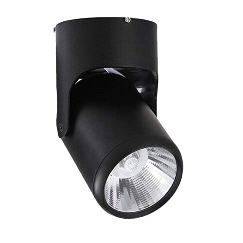 Binnenspot met COB-downlight, 85 LED's, aluminium, warm wit