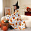 Halloween Throw Blanket Autumn Leaves Design One Size 2