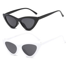 Lunettes de soleil rétro œil-de-chat pour femmes, monture en plastique