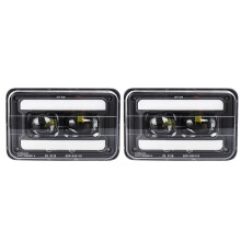 Motorcycle Rectangular 4X6 Inch LED Headlight Projector High Low Sealed for DRZ XR250 XR400 XR650