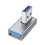Adaptador de codo de 90 grados USB 3.0 macho a hembra 1