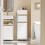 SoBuy Ντουλάπι Μπάνιου Λευκό 33x30x91 εκ. 6