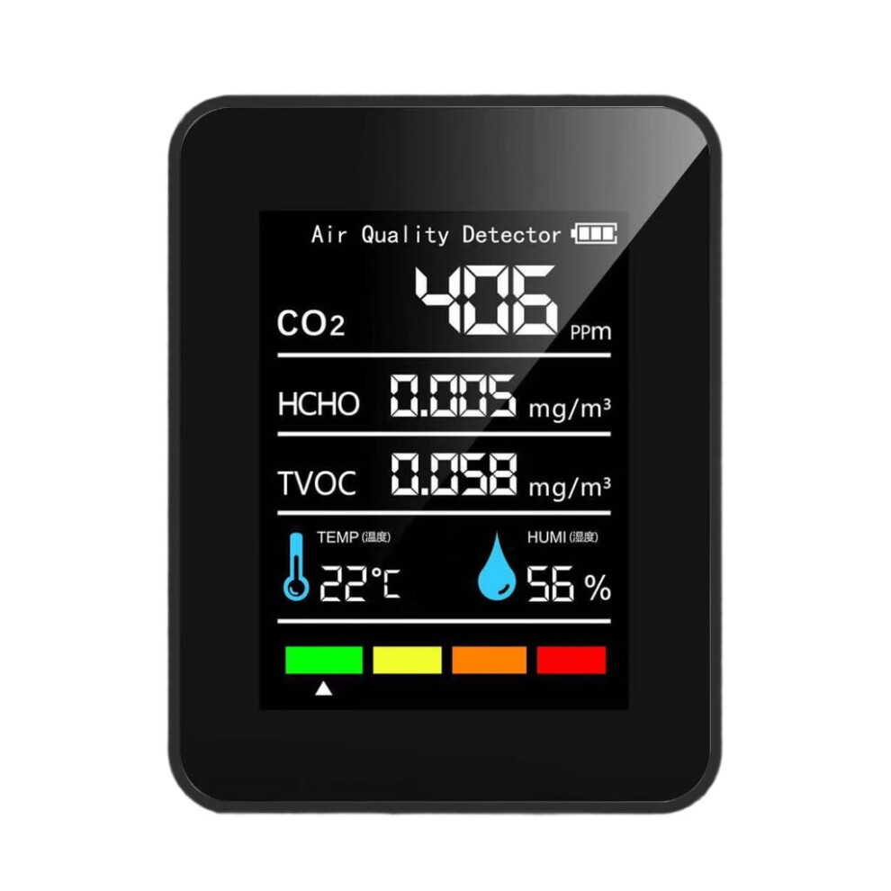 Air Monitor CO2 TVOC Humidity Temperature Detector 1 Unit
