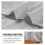 Linen Sheer Curtains Silver 52x63 in 2 Panels 5