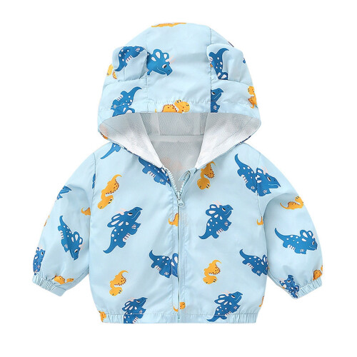Kleinkindjacke mit Cartoon-Tierprint, Langarm, 12-18 Monate