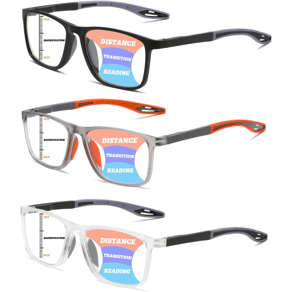 Photochromic Reading Glasses TR90 Anti-Glare UV Protection