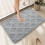 Tapis de bain antidérapant gris 51 x 79 cm 4