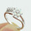 White Fire Opal Ring in 925 Sterling Silver 2