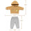 Conjunto de moletom de algodão para boneca de 18 polegadas (3-5 anos). 2
