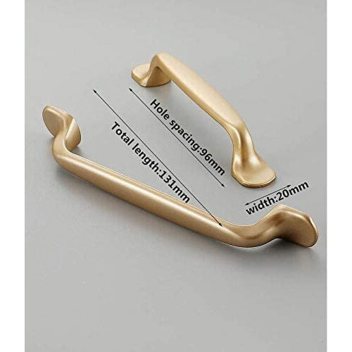 Gold Cupboard Handle 96mm 10pcs 1