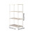 Storage Shelf 4-Tier White Plastic 21.6x9.84x32.67 in 3