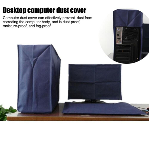 Computer Dust Cover Set for Monitor Keyboard CPU 3 pcs 2