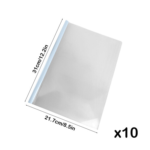 Plastic Document Folder Clear A4 Letter Size 2