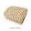 Flannel Fleece Throw Blanket Soft Warm Striped Beige 3
