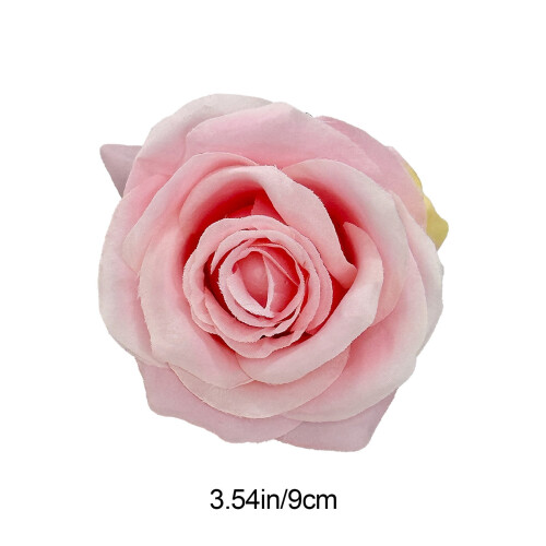 Teste di rose artificiali in seta multicolore, 24 pezzi 2